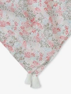 Foulard Imprimé Fleuri Personnalisable Fille écru - Vertbaudet -Magasin De Vêtements Pour Bé Soldes foulard imprime fleuri personnalisable fille 3