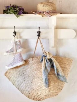 Foulard Personnalisable Imprimé Fleuri Fille Bleu Ciel - Vertbaudet -Magasin De Vêtements Pour Bé Soldes foulard personnalisable imprime fleuri fille 5