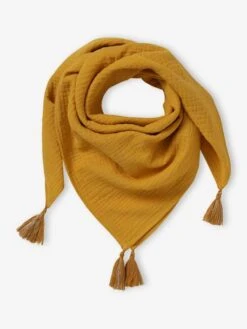 Foulard Uni Personnalisable à Pompons Fille Rose Pâle - Vertbaudet -Magasin De Vêtements Pour Bé Soldes foulard uni personnalisable a pompons fille 4