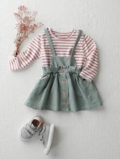 Jupe-tablier En Toile Bébé Vert Céladon - Vertbaudet 9 Jupe-tablier En Toile Bébé Vert Céladon - Vertbaudet -Magasin De Vêtements Pour Bé Soldes jupe tablier en toile bebe 4