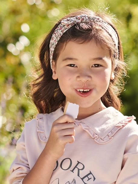 Lot De 2 Bandeaux Fille Imprimés Rose Nude - Vertbaudet 2 Lot De 2 Bandeaux Fille Imprimés Rose Nude - Vertbaudet – Image 2