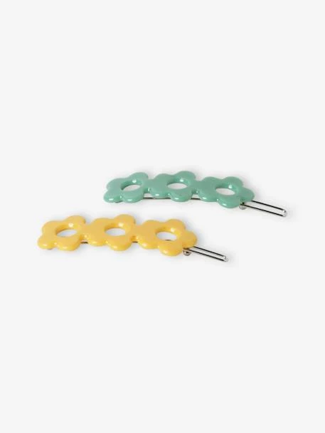 Lot De 2 Barrettes Fille Marguerites Jaune - Vertbaudet 5 Lot De 2 Barrettes Fille Marguerites Jaune - Vertbaudet – Image 5