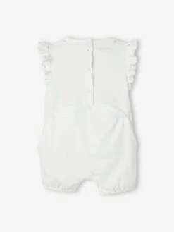 Lot De 2 Combishorts "fruits" Bébé Rose Pâle - Vertbaudet -Magasin De Vêtements Pour Bé Soldes lot de 2 combishorts fruits bebe 3