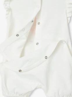 Lot De 2 Combishorts "fruits" Bébé Rose Pâle - Vertbaudet -Magasin De Vêtements Pour Bé Soldes lot de 2 combishorts fruits bebe 5