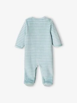 Lot De 2 Dors-bien "bateau" Bébé Garçon En Velours Bleu Ciel - Vertbaudet -Magasin De Vêtements Pour Bé Soldes lot de 2 dors bien bateau bebe garcon en velours 3