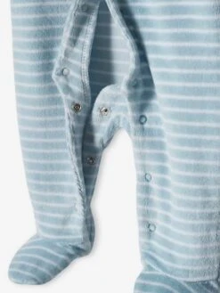 Lot De 2 Dors-bien "bateau" Bébé Garçon En Velours Bleu Ciel - Vertbaudet -Magasin De Vêtements Pour Bé Soldes lot de 2 dors bien bateau bebe garcon en velours 5