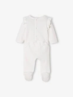 Lot De 2 Dors-bien Bébé Fille En Velours Lot Blanc - Vertbaudet -Magasin De Vêtements Pour Bé Soldes lot de 2 dors bien bebe fille en velours 15