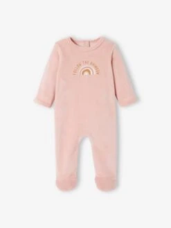 Lot De 2 Dors-bien Bébé Fille En Velours Lot Rose Blush - Vertbaudet -Magasin De Vêtements Pour Bé Soldes lot de 2 dors bien bebe fille en velours 19