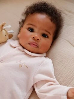 Lot De 2 Dors-bien Bébé Fille En Velours Lot Nude - Vertbaudet -Magasin De Vêtements Pour Bé Soldes lot de 2 dors bien bebe fille en velours 8