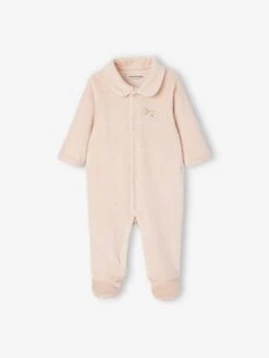 Lot De 2 Dors-bien Bébé Fille En Velours Lot Nude - Vertbaudet -Magasin De Vêtements Pour Bé Soldes lot de 2 dors bien bebe fille en velours 9