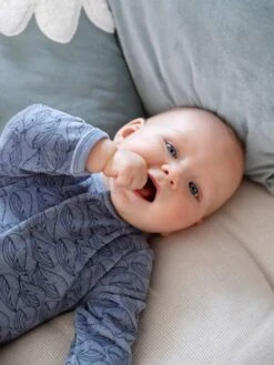 Lot De 2 Dors-bien Bébé Garçon "baleines" En Velours Bleu Gris - Vertbaudet -Magasin De Vêtements Pour Bé Soldes lot de 2 dors bien bebe garcon baleines en velours 2