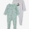 Lot De 2 Dors-bien Bébé Garçon En Coton Lot Vert Céladon - Vertbaudet