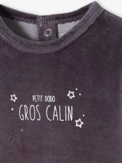 Lot De 2 Dors-bien Bébé "moutons" En Velours Lot Anthracite - Vertbaudet -Magasin De Vêtements Pour Bé Soldes lot de 2 dors bien bebe moutons en velours 4