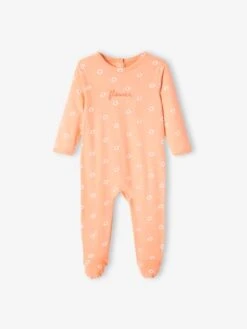 Lot De 2 Dors-bien Flower En Jersey Bébé Fille Pêche - Vertbaudet -Magasin De Vêtements Pour Bé Soldes lot de 2 dors bien flower en jersey bebe fille 2