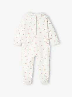 Lot De 2 Dors-bien Interlock Bébé Fille Col En Gaze De Coton Vert Sauge - Vertbaudet -Magasin De Vêtements Pour Bé Soldes lot de 2 dors bien interlock bebe fille col en gaze de coton 3