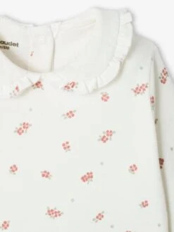 Lot De 2 Dors-bien Interlock Bébé Fille Col En Gaze De Coton Vert Sauge - Vertbaudet -Magasin De Vêtements Pour Bé Soldes lot de 2 dors bien interlock bebe fille col en gaze de coton 4