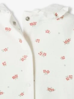 Lot De 2 Dors-bien Interlock Bébé Fille Col En Gaze De Coton Vert Sauge - Vertbaudet -Magasin De Vêtements Pour Bé Soldes lot de 2 dors bien interlock bebe fille col en gaze de coton 5