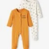 Lot De 2 Dors-bien "jungle" Bébé Garçon En Interlock Lot Moutarde - Vertbaudet