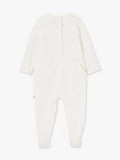 Lot De 2 Pyjamas Bébé Ouverture Naissance En Cotob Bio "lovely Nature" Lot Vert D'eau - Vertbaudet -Magasin De Vêtements Pour Bé Soldes lot de 2 pyjamas bebe ouverture naissance en cotob bio lovely nature 3