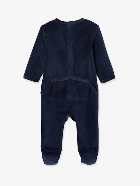 Lot De 2 Pyjamas Bébé en Velours Lot Encre - Vertbaudet 4 Lot De 2 Pyjamas Bébé en Velours Lot Encre - Vertbaudet – Image 4