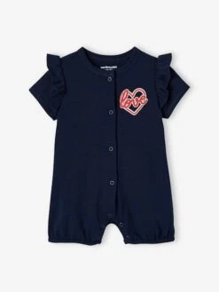 Lot De 2 Pyjamas Combishort Bébé Fille Lot Encre - Vertbaudet -Magasin De Vêtements Pour Bé Soldes lot de 2 pyjamas combishort bebe fille 2