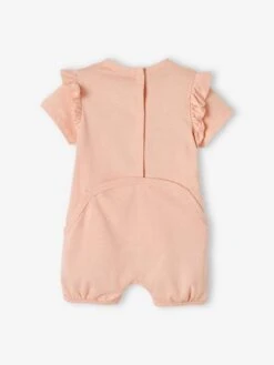 Lot De 2 Pyjamas Combishort Bébé Fille Ouverture Dos Lot Rose Pâle - Vertbaudet -Magasin De Vêtements Pour Bé Soldes lot de 2 pyjamas combishort bebe fille ouverture dos 3