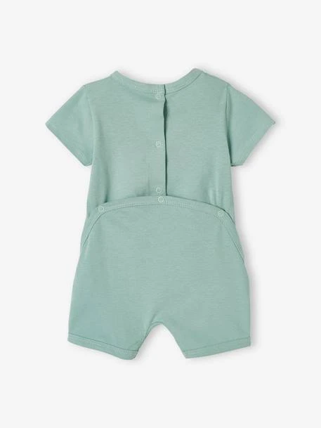 Lot De 2 Pyjamas Combishort Bébé Garçon Ouverture Dos Lot Vert Céladon - Vertbaudet 2 Lot De 2 Pyjamas Combishort Bébé Garçon Ouverture Dos Lot Vert Céladon - Vertbaudet – Image 2