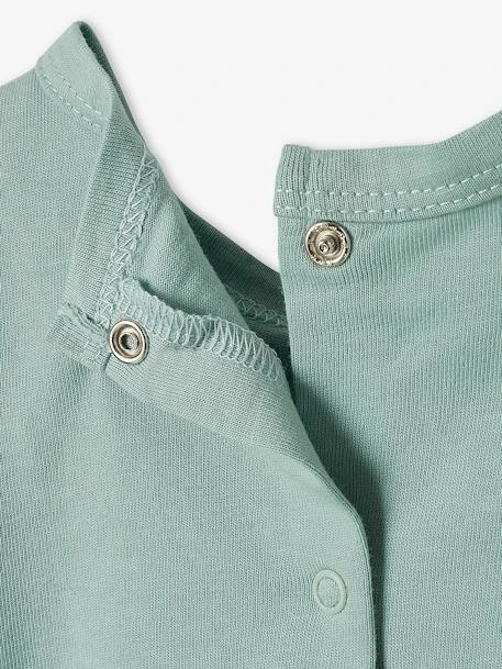 Lot De 2 Pyjamas Combishort Bébé Garçon Ouverture Dos Lot Vert Céladon - Vertbaudet 4 Lot De 2 Pyjamas Combishort Bébé Garçon Ouverture Dos Lot Vert Céladon - Vertbaudet – Image 4