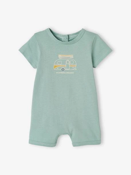 Lot De 2 Pyjamas Combishort Bébé Garçon Ouverture Dos Lot Vert Céladon - Vertbaudet 6 Lot De 2 Pyjamas Combishort Bébé Garçon Ouverture Dos Lot Vert Céladon - Vertbaudet – Image 6