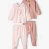 Lot De 2 Pyjamas En Jersey Bébé Fille Lilas Poudré - Vertbaudet
