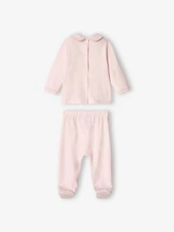 Lot De 2 Pyjamas En Jersey Bébé Fille Lilas Poudré - Vertbaudet -Magasin De Vêtements Pour Bé Soldes lot de 2 pyjamas en jersey bebe fille 3