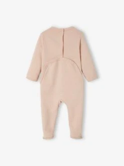 Lot De 2 Pyjamas En Molleton Bébé Ouverture Naissance Lot Rose Fumé - Vertbaudet -Magasin De Vêtements Pour Bé Soldes lot de 2 pyjamas en molleton bebe ouverture naissance 3