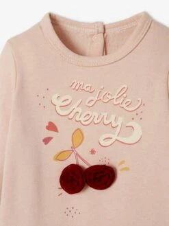 Lot De 2 Pyjamas En Molleton Bébé Ouverture Naissance Lot Rose Fumé - Vertbaudet -Magasin De Vêtements Pour Bé Soldes lot de 2 pyjamas en molleton bebe ouverture naissance 4