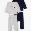 Lot De 2 Pyjamas En Velours Bébé Garçon Motifs Planètes Phosphorescents Lot Encre - Vertbaudet