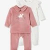 Lot De 2 Pyjamas En Velours Bébé Licorne 2 Pièces Lot Ivoire - Vertbaudet