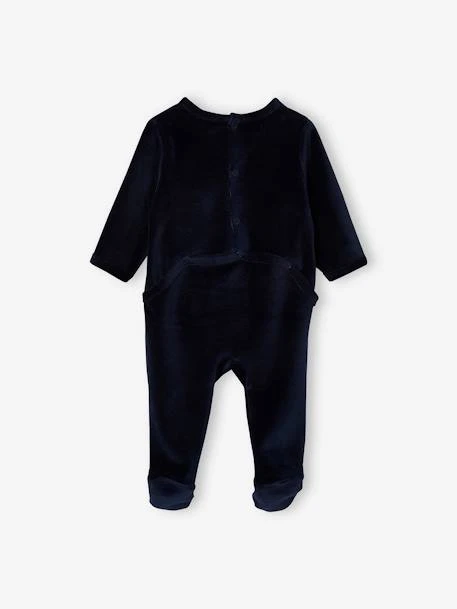 Lot De 2 Pyjamas "en Voiture" En Velours Bébé Garçon Ouverture Zippée Lot Encre - Vertbaudet 4 Lot De 2 Pyjamas "en Voiture" En Velours Bébé Garçon Ouverture Zippée Lot Encre - Vertbaudet – Image 4
