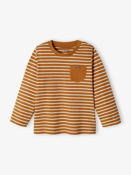 Lot De 2 T-shirts Basics Bébé Motif Animal Et Rayé Bleu Grisé - Vertbaudet 3 Lot De 2 T-shirts Basics Bébé Motif Animal Et Rayé Bleu Grisé - Vertbaudet – Image 3