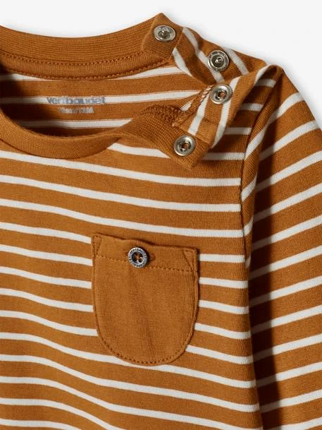 Lot De 2 T-shirts Basics Bébé Motif Animal Et Rayé Bleu Grisé - Vertbaudet 5 Lot De 2 T-shirts Basics Bébé Motif Animal Et Rayé Bleu Grisé - Vertbaudet – Image 5