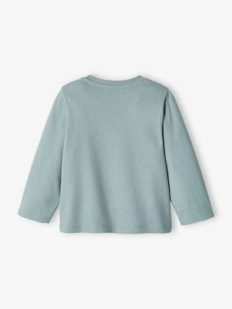 Lot De 2 T-shirts Basics Bébé Motif Animal Et Rayé Bleu Grisé - Vertbaudet 6 Lot De 2 T-shirts Basics Bébé Motif Animal Et Rayé Bleu Grisé - Vertbaudet – Image 6