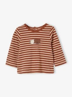 Lot De 2 T-shirts Bébé Manches Longues Noisette - Vertbaudet -Magasin De Vêtements Pour Bé Soldes lot de 2 t shirts bebe manches longues 9