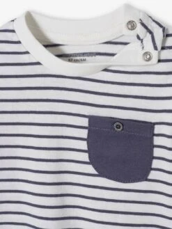 Lot De 2 T-shirts Bébé Motif Animal Et Rayé BASICS Lot Ivoire - Vertbaudet -Magasin De Vêtements Pour Bé Soldes lot de 2 t shirts bebe motif animal et raye basics 4