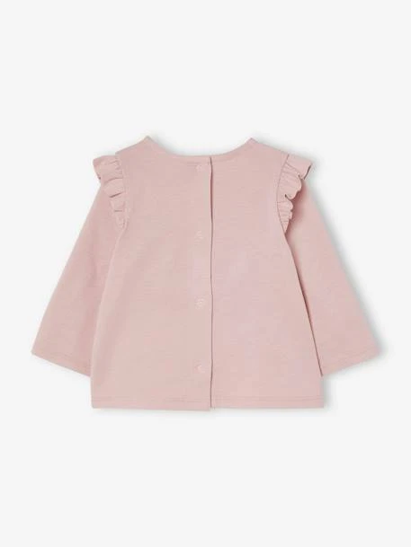 Lot De 2 T-shirts Romantiques Bébé Manches Longues Rose Pale - Vertbaudet 6 Lot De 2 T-shirts Romantiques Bébé Manches Longues Rose Pale - Vertbaudet – Image 6