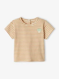 Lot De 2 Tee-shirts Bébé Manches Courtes Bleu Glacier - Vertbaudet -Magasin De Vêtements Pour Bé Soldes lot de 2 tee shirts bebe manches courtes 3