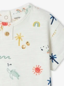 Lot De 2 Tee-shirts "soleil" Bébé Manches Courtes Bleu Roi - Vertbaudet -Magasin De Vêtements Pour Bé Soldes lot de 2 tee shirts soleil bebe manches courtes 5
