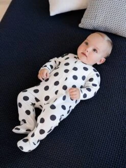 Lot De 3 Pyjamas Bébé En Jersey Ouverture Zippée BASICS Lot Moutarde - Vertbaudet -Magasin De Vêtements Pour Bé Soldes lot de 3 pyjamas bebe en jersey ouverture zippee basics 2