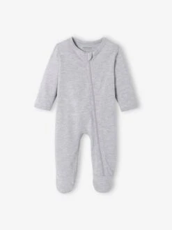 Lot De 3 Pyjamas Bébé En Jersey Ouverture Zippée BASICS Lot Moutarde - Vertbaudet -Magasin De Vêtements Pour Bé Soldes lot de 3 pyjamas bebe en jersey ouverture zippee basics 3
