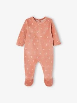 Lot De 3 Pyjamas En Velours Bébé Ouverture Dos BASICS Lot Ivoire - Vertbaudet -Magasin De Vêtements Pour Bé Soldes lot de 3 pyjamas en velours bebe ouverture dos basics 5