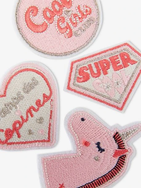 Lot De 4 Badges Thermocollants Fille Lot Rose - Vertbaudet 2 Lot De 4 Badges Thermocollants Fille Lot Rose - Vertbaudet – Image 2