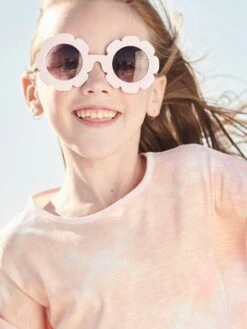 Lunettes De Soleil Forme Fleurs Fille Rose Clair Uni - Vertbaudet -Magasin De Vêtements Pour Bé Soldes lunettes de soleil forme fleurs fille 9