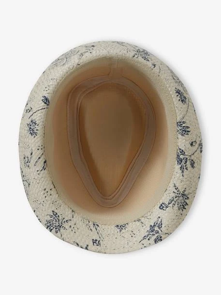 Panama Imprimé Aspect Paille Garçon Bleu - Vertbaudet 3 Panama Imprimé Aspect Paille Garçon Bleu - Vertbaudet – Image 3